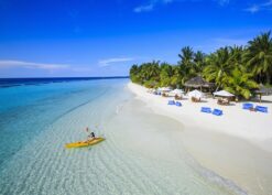tranh dán tường bãi biển 05